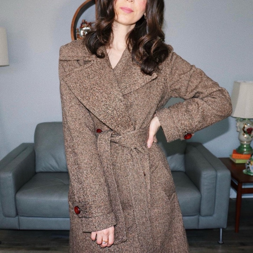 Vintage 90s/00s tweed coat